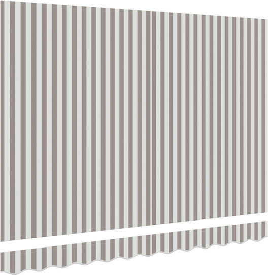 vidaXL Τεντόπανο Γκρι 3.5x4m