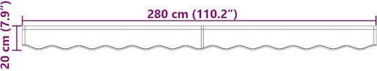 vidaXL Τεντόπανο Πράσινο 0.2x2.8m