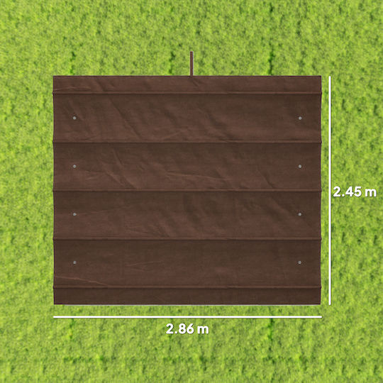 Outsunny Pavillonabdeckung Braun 2.85x2m