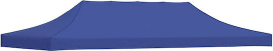 vidaXL Gazebo Cover Blue with PVC Coating 3x6m