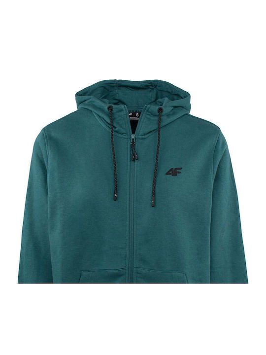 Cardigan With Hood Turquoise