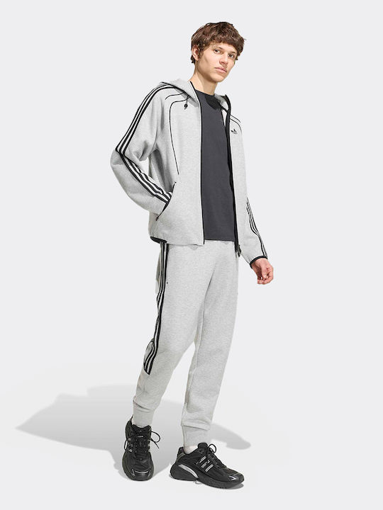 Teamgeist Herren-Sportjacke mit Kapuze Grau