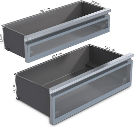 Miele Frigider-Congelator Încorporabil 476L NoFrost Înălțime 212.3xLățime 75.6xAdâncime 60.8cm Gri MasterCool