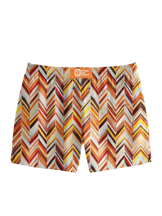 Herren-Bademode Kurze Hosen Orange