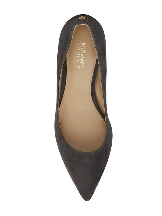 Suede Heels with Medium Heel Brown