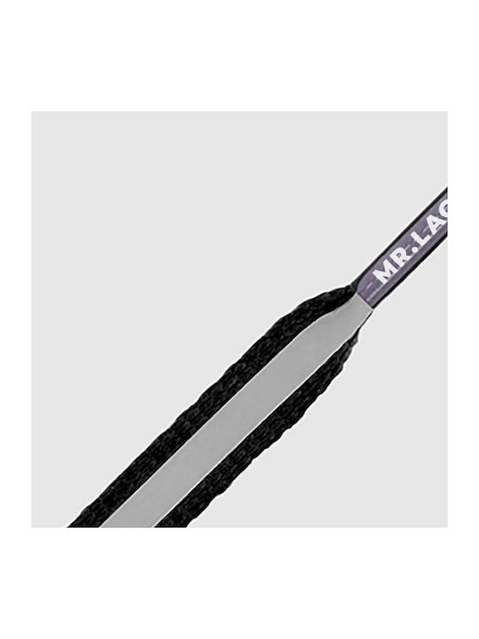 Mr.Lacy Κορδόνια Παπουτσιών Ελαστικά Black/White 2τμχ 130cm