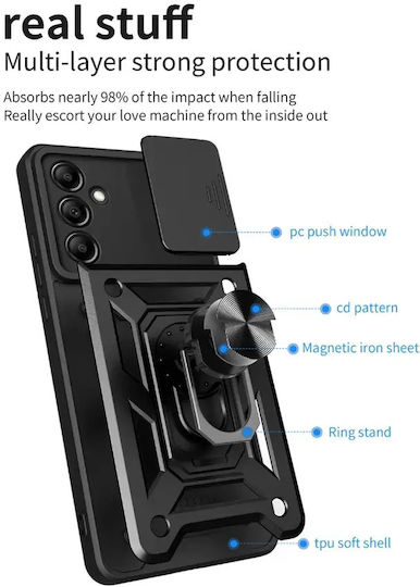 Defender Handyhülle Samsung Galaxy A06 4G A06 5G Schwarze