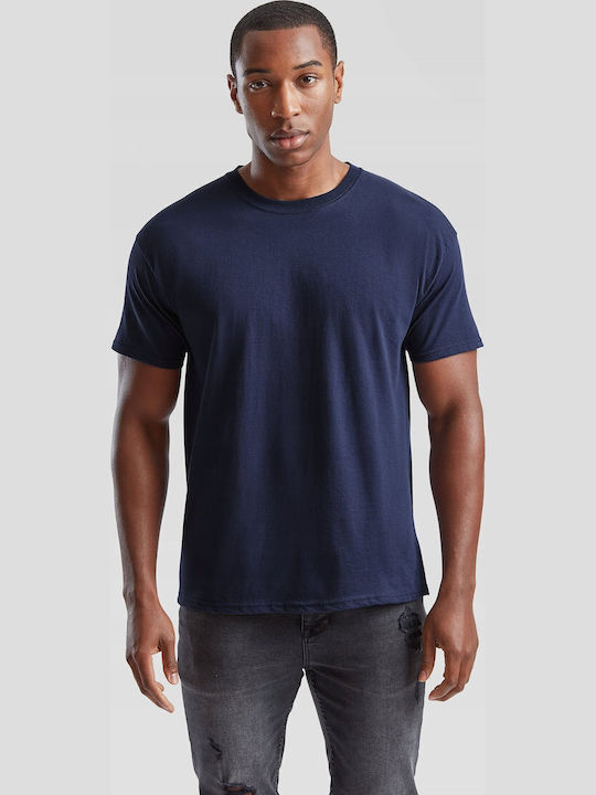 Fruit of the Loom Original Unisex Διαφημιστικό T-shirt Κοντομάνικο Navy