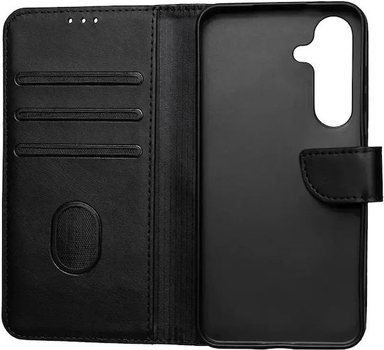 Husă Wallet Din Piele Motorola Moto G84 5g Neagră