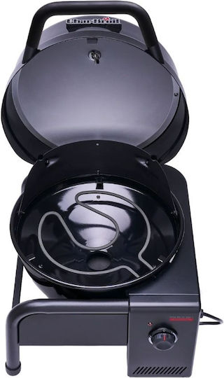 Char-Broil Tischplatte Elektrischer Grill mit Grill 1500W Edelstahl mit Deckel 38,4x38,4cm