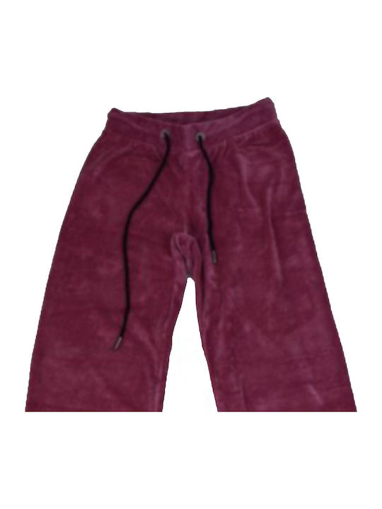 Damen Jogginghose Samt Rosa D Pink