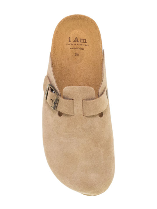 Anatomic Leather Women's Beige Slippers