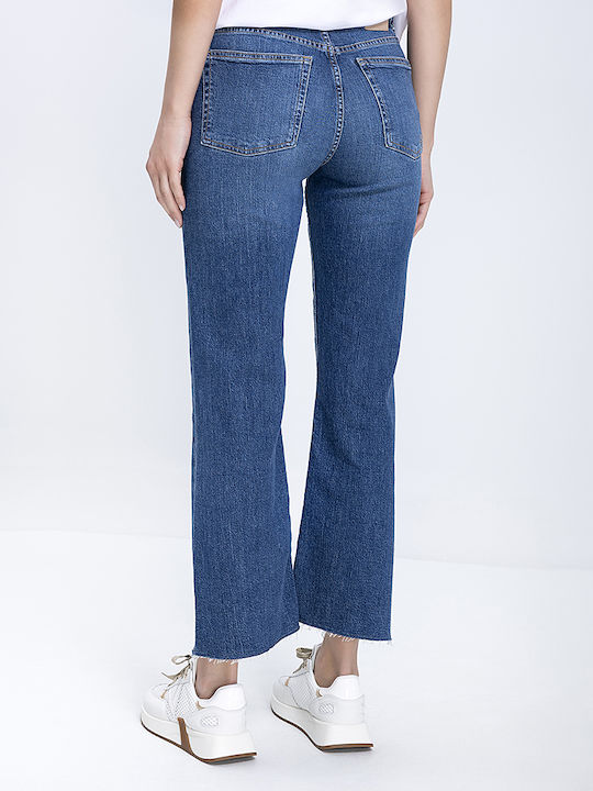 Damen Jeans Hosen Beinin Ausgestellt in Relaxed Passform