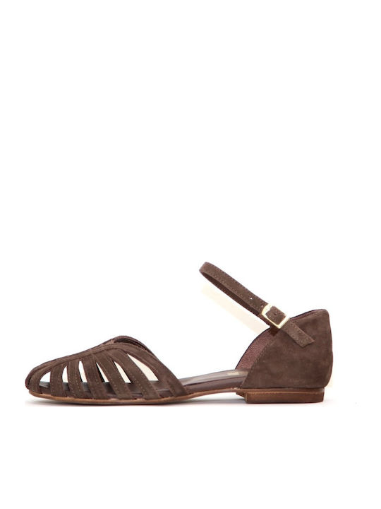 Sandale Casual Damă Anatomici Din Piele Maro