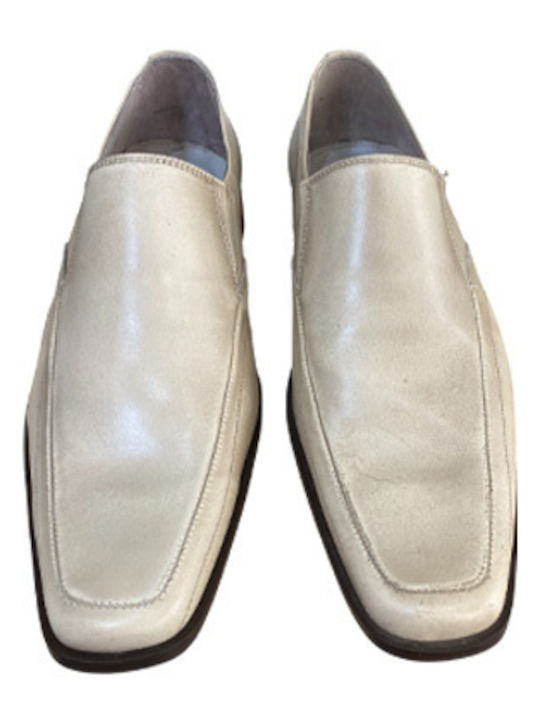 Pantofi Eleganți Pentru Bărbați De Piele Bej
