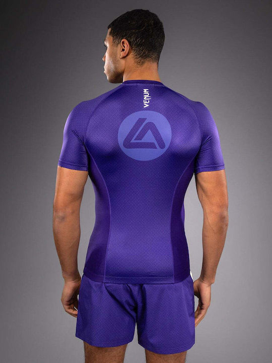 Venum Men's Short Sleeve Shirt VENUM-06052-008 for Jiu-Jitsu Purple