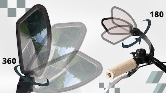 3d Verstellbarer Linker Hinterrad Fahrradspiegel