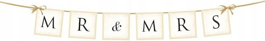 Hochzeitsbanner Mr & Mrs Ca. 77cm 1 Stück