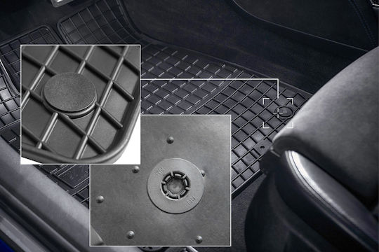 Rubber Car Mats Dacia Sandero I Hatchback Stepway 2008-2013 Black Fitted