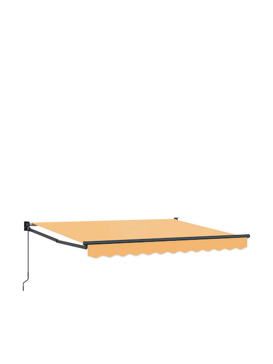 vidaXL Terrasse Markise Beige 4x3m