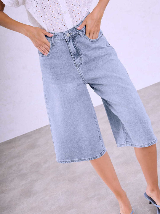 Celestino Jorts Βαμβάκι Loose Fit Μπλε Ανοιχτό