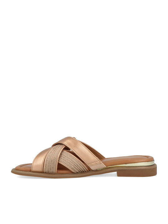 Serenela Leather Women's Anatomic Sandals Rose Gold
