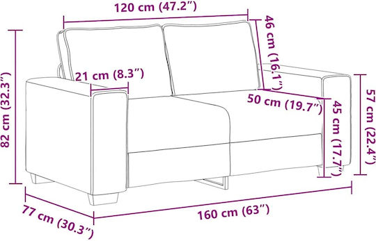 vidaXL Wohnzimmermöbel-Set 3-Sitzer & 2-Sitzer & Sessel