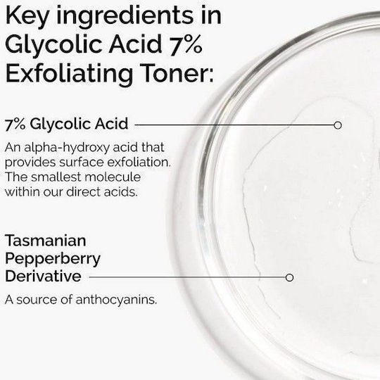 The Ordinary Glycolic Acid 7% Υγρό Τόνωσης Προσώπου με Γλυκολικό Οξύ για Όλους τους Τύπους 240ml