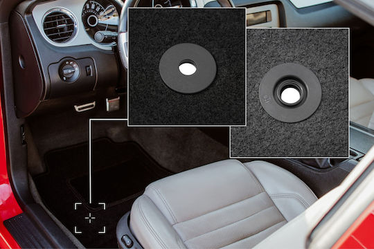 Schwarze Auto Fußmatte Ford Explorer Mk6 Su625 SUV 2020