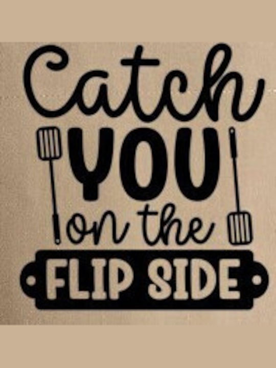 Pop Culture Catch You On The Flip Side Beige Kitchen Apron 75x90cm P063212135F1