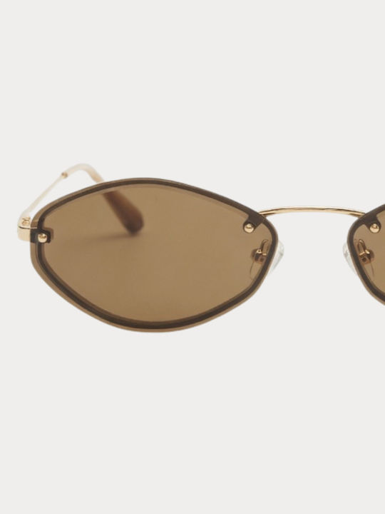 JACQUEMUS Γυαλιά Ηλίου Χρυσά με Μεταλλικό Σκελετό