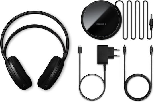 Philips SHD6000BK/12 Ασύρματα Over Ear Ακουστικά Μαύρα