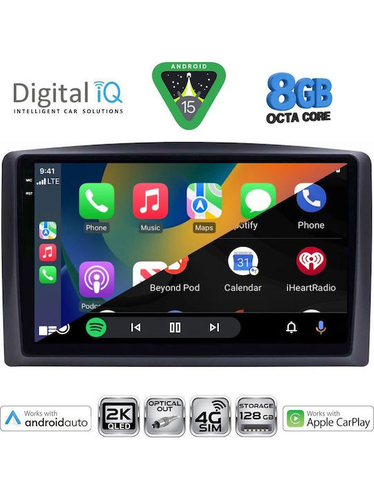 Digital IQ Car Audio System for Mercedes-Benz Vito / Viano 2015-2022 (Bluetooth/USB/WiFi/GPS/Apple CarPlay/Android Auto) with 10" Touch Screen
