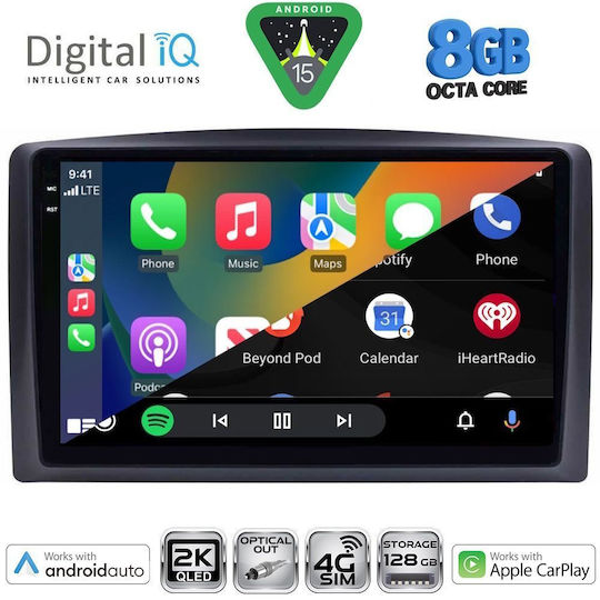 Digital IQ Car Audio System for Mercedes-Benz Vito / Viano 2015-2022 (Bluetooth/USB/WiFi/GPS/Apple CarPlay/Android Auto) with 10" Touch Screen