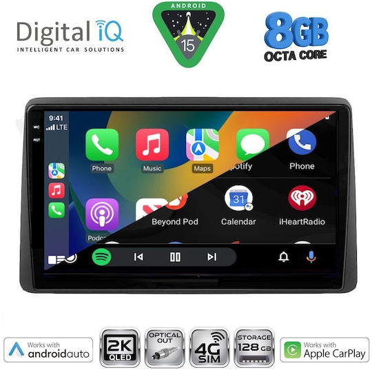 Digital IQ Car Audio System for Nissan Juke 2021 (Bluetooth/USB/WiFi/GPS/Apple CarPlay/Android Auto) with 10" Touch Screen