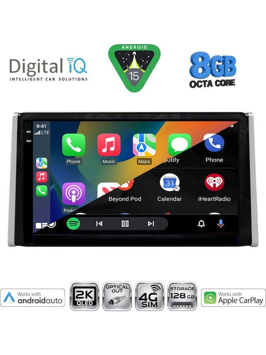 Digital IQ Car Audio System for Toyota RAV 4 2019 (Bluetooth/USB/WiFi/GPS/Apple CarPlay/Android Auto) with 10" Touch Screen
