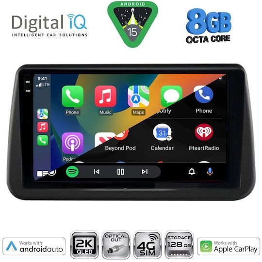 Digital IQ Car Audio System for Opel Meriva 2010-2017 Bluetooth USB WiFi GPS Apple CarPlay Android Auto with 9" Touch Screen