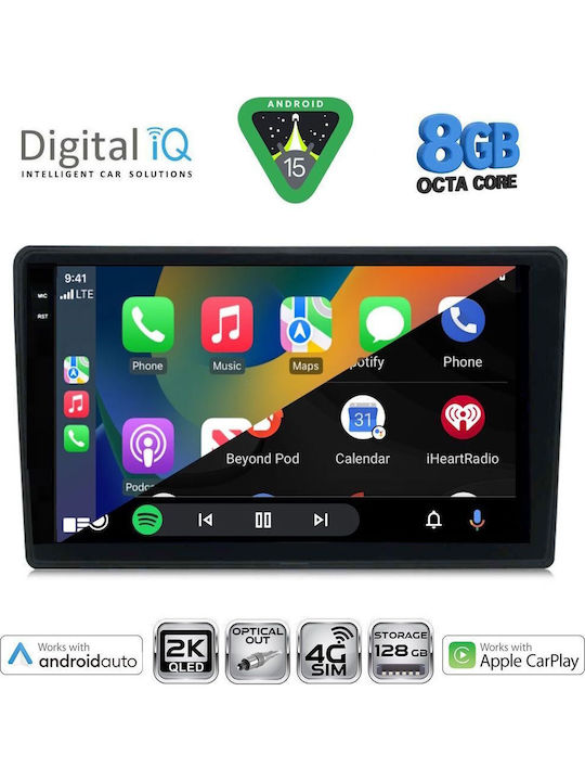 Digital IQ Car Audio System for Toyota Auris 2013-2015 Bluetooth USB WiFi GPS Apple CarPlay Android Auto with 10" Touch Screen
