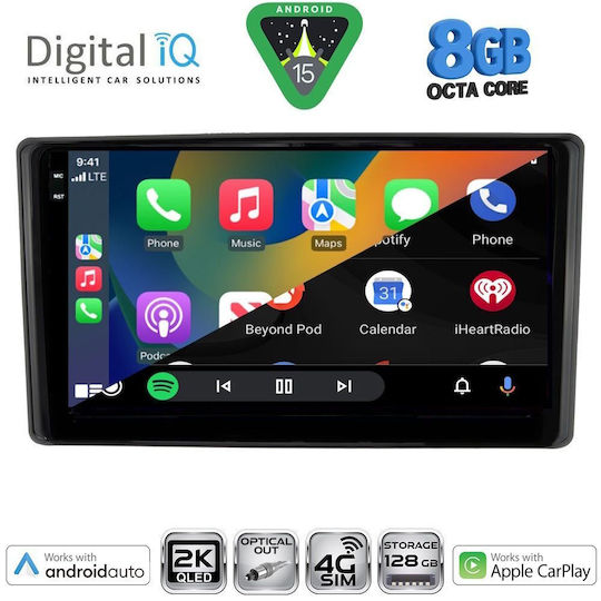 Digital IQ Ηχοσύστημα Αυτοκινήτου για Toyota Raize 2020 (Bluetooth/USB/WiFi/GPS/Apple-Carplay/Android-Auto) με Οθόνη Αφής 10"