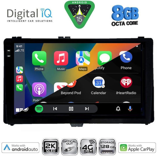 Digital IQ Car Audio System for Toyota Auris / Aygo X / Corolla 2017-2019 (Bluetooth/USB/WiFi/GPS/Apple CarPlay/Android Auto) with 9" Touch Screen