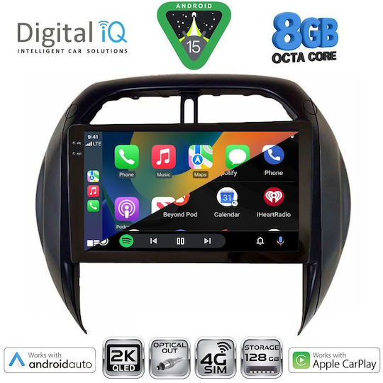Digital IQ Ηχοσύστημα Αυτοκινήτου για Toyota RAV 4 2000-2006 με Clima (Bluetooth/USB/WiFi/GPS/Apple-Carplay/Android-Auto) με Οθόνη Αφής 9"