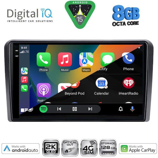 Digital IQ Car Audio System for Honda Jazz 2019 (Bluetooth/USB/WiFi/GPS/Apple CarPlay/Android Auto) with 10" Touch Screen