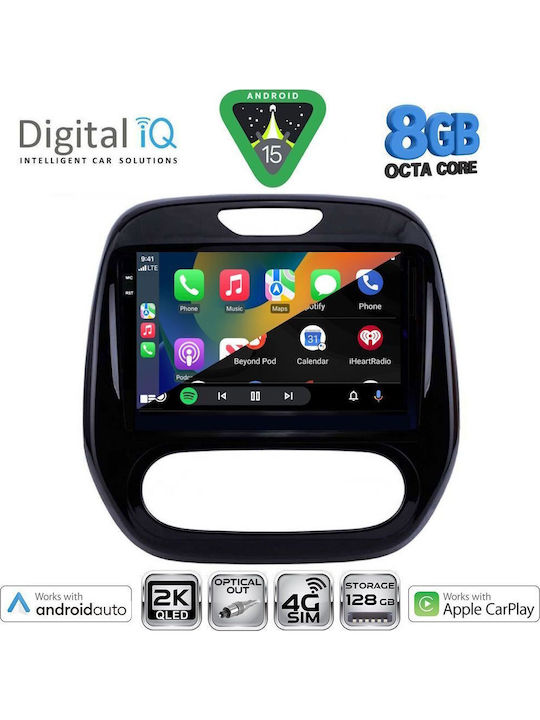 Digital IQ Car Audio System for Renault Captur 2013-2019 (Bluetooth/USB/WiFi/GPS/Apple CarPlay/Android Auto) with 9" Touch Screen