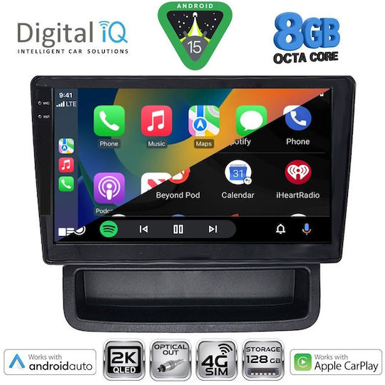 Digital IQ Ηχοσύστημα Αυτοκινήτου για Opel Vivaro Renault Trafic Nissan Primastar 2004-2015 (Bluetooth/USB/WiFi/GPS/Apple-Carplay/Android-Auto) με Οθόνη Αφής 10"
