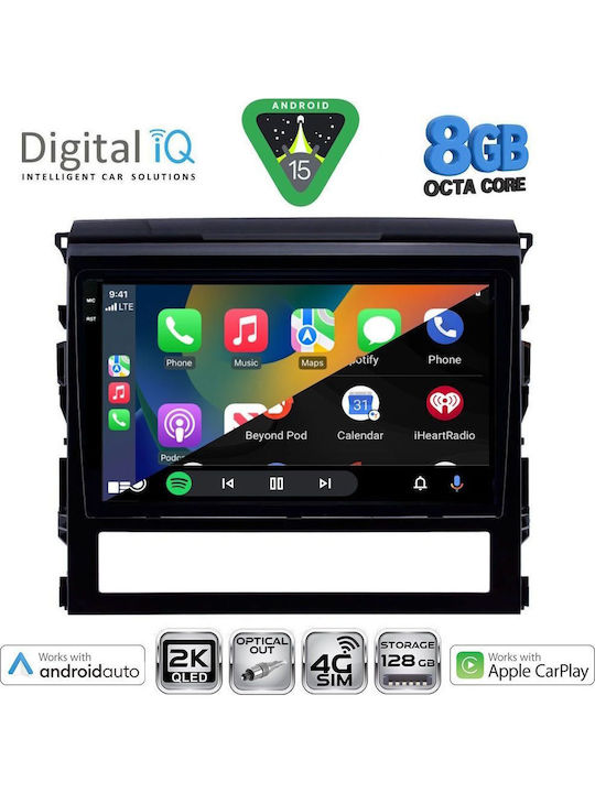 Digital IQ Car Audio System for Toyota Land Cruiser 2016-2019 Bluetooth USB WiFi GPS Apple CarPlay Android Auto with 9" Touch Screen