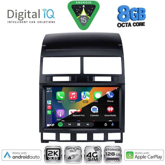 Digital IQ Car Audio System for Volkswagen Touareg 2003-2011 Bluetooth USB WiFi GPS Apple CarPlay Android Auto with 9" Touch Screen