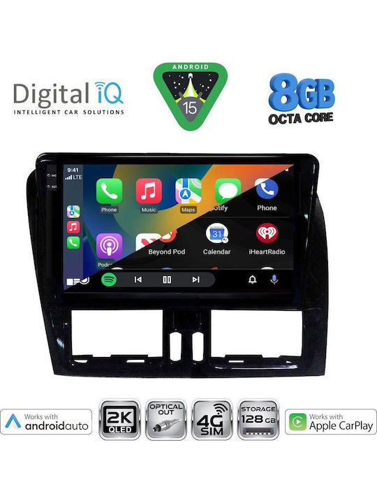 Digital IQ Car Audio System for Volvo XC 60 2009-2017 (Bluetooth/USB/AUX/WiFi/GPS/Apple CarPlay/Android Auto) with 9" Touch Screen