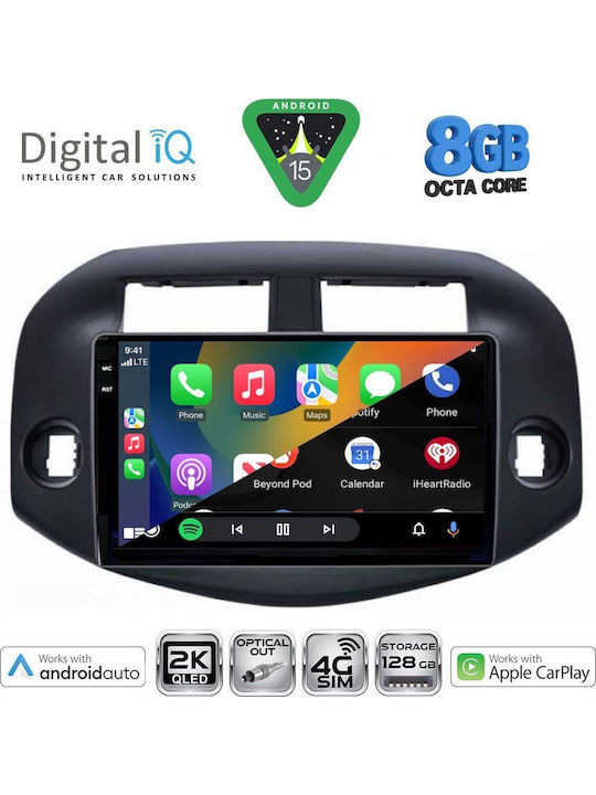 Digital IQ Car Audio System for Toyota RAV 4 2006-2012 (Bluetooth/USB/WiFi/GPS/Apple CarPlay/Android Auto) with 10" Touch Screen