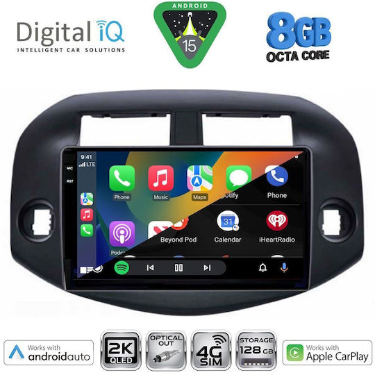 Digital IQ Car Audio System for Toyota RAV 4 2006-2012 (Bluetooth/USB/WiFi/GPS/Apple CarPlay/Android Auto) with 10" Touch Screen