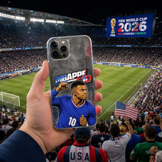 World Stars Collection Kylian Mbappe Vivo Y22s Flexible TPU Transparent Silicone Mobile Phone Case